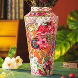 Ceramic vase, home decoration piece, living room flower arrangement, retro Holly vase, home decoration piece