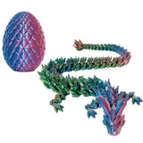 3D Printed Dragon Egg Dragon Gift Set Gemstone Ornament Full Articulated Crystal  Collectible Statue for Home Decor decoracion