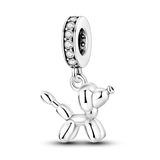 2025 Hot Sale Charms Bead 925 Sterling Silver Pink Butterfly Luminous Firefly Dangle Fit Bangle Bracelet Necklace DIY Jewelry