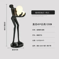 AOOKMIYA ART+ Creative Gifts Modern Humanoid Art Sculpture Creative Floor Lamp Home Exhibition Hall Hotel FRP Large Decorative Figure Ornaments