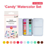 AOOKMIYA SeamiArt Watercolor Paint Solid Transparent Acuarelas Travel Hand Account Water Color Painting Illustration Art Supplies  AOOKMIYA.COM