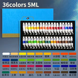 AOOKMIYA 18/36 Color Watercolor Paint Set Art School Gouache Paint 5ml Tubular Beginners Kids Students Hand Painted Art Supplies AOOKMIYA.COM