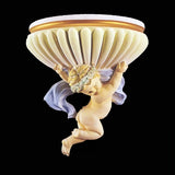 Polyurethane Wall Unit Niche Pots Moulding Sculpture PU Indoor House Decoration Children Cherub Angelet Statues Bedroom Ornament