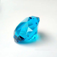 AOOKMIYA 1pcs Crystal Diamond Shaped Paperweight Decorative Cut Glass Giant Gemstone Wedding Christmas Ornament Gifts