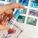 AOOKMIYA 2022 New Color Russian White Night Precipitation Color 15 Color Watercolor Paint White Night Artist-level Painting Art Supplies