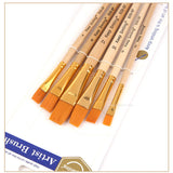 oil paintbrush Set of 6 hook pens Art acrylic brushes paintbrush brush brush set durable brush