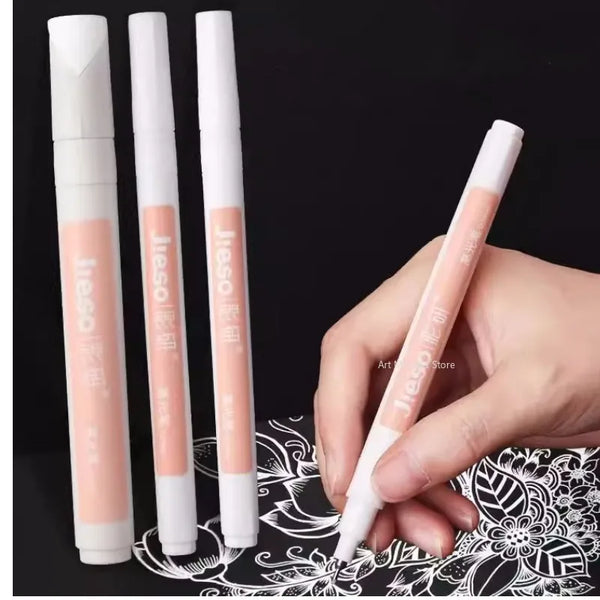 High Gloss White Acrylic Marker Pen DIY Hand-painted Paint with Bright Dots Blank Pen Student Painting Tools