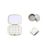AOOKMIYA Empty 12 Color Watercolor Paint Box Portable Palette Iron Box Magnetic Clip Combination Travel Painting Art Supplies