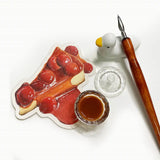 Watercolor Painting Calligraphy Professional Ink Dipping Glass Bottle Dipping Paint Pigment with Lid Desktop Container Ornament