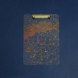 Starry Sky Series Writing Board Clip Kids Stationery A4 Paper Acrylic Pad Splint Transparent Feather Clipboard School Supplies
