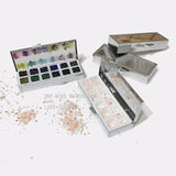 Watercolor paint palette portable art transparent acrylic mini painting Iron box high-value moisturizing color palette