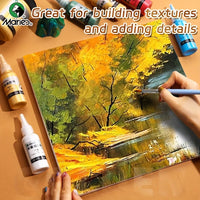 AOOKMIYA Marie's 50ml/1.69 oz 1pc Pearlescent Yellow Metallic Acrylic Paint,Quick-Drying for Glass,Rock,Wood,DIY for Adults & Artists