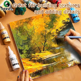 AOOKMIYA Marie's 50ml/1.69 oz 1pc Pearlescent Yellow Metallic Acrylic Paint,Quick-Drying for Glass,Rock,Wood,DIY for Adults & Artists