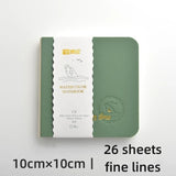 AOOKMIYA Portable Watercolor Book 300g Cotton Wood Mixed Pulp Fine Lines Travel Sketchbook for Drawing Student's Painting Art Supplies