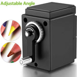 AOOKMIYA Deli Rotary Pencil Sharpener 6.5-12mm Adjustable Camera Sharpener Machine Stationery Pencil Cutter Knife Supplies