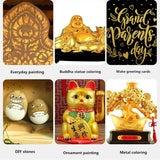 60ml Gold Paint Metallic Acrylic Paint,waterproof Not Faded for Statuary Coloring DIY Hand Clothes Painted Graffiti Pigments