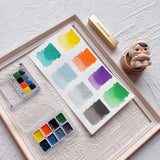 AOOKMIYA Winsor & Newton New Replica 8-color Watercolor Paint Subpackage 0.3/0.5/1ML Professional Artist Painting Watercolor Art Supplies