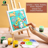 AOOKMIYA Marie's 8x8" Stretched Canvas Blank 5 Pack, Small Size 20 x 20 cm,For Acrylic Pouring Painting,Oil,Perfect for Adults & Hobbyist