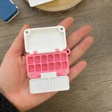 AOOKMIYA Portable Watercolor Palette Empty Collapsible Paint Box Student Travel Painting Sketching Paint Tray Artist's Art Supplies