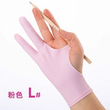 S/M/L Two-Finger Drawing Gloves Anti-touch Anti-fouling for Tablet Digital Board Touch Screen Oil Painting Art Supplies