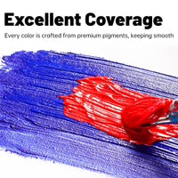 AOOKMIYA Vibrant Acrylic Paint Set 12/18/24/36 Colors,12ml/0.42oz Acrylic Painting Kit For Paper,Wood,Canvas,Rock,Ceramic,Clothes,DIY