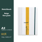 Art Students Thick Hand-drawn Sketchbook Mini Portable Watercolor Book A5 Oil Sketching Paper Hard Cover Outdoor Sketching