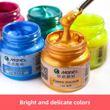 Dazzling Fluorescent Textile Fiber Acrylic Paint Single Bottle 50ml Colorful Painting Clothes Dye Waterproof Graffiti Diy