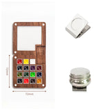 AOOKMIYA 15-Color Schminke College Watercolor Paint Box 0.5ML Portable Walnut Watercolor Palette Artist Travel Painting Art Supplies