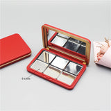 AOOKMIYA Portable Matte Red Magnetic Paint Box Outdoor Sketching Solid Watercolor Palette Blush Eye Shadow Makeup Storage Box  AOOKMIYA.COM
