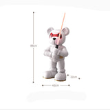 AOOKMIYA ART+ Creative Gifts Home Decor Lightsaber Bear Statues Floor Decoration Nordic Living Room Creative Animal Sculpture Art Ornaments Housewarming Gift