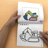 160 Page Children's Painted Painting Book Car Animal Vegetable Baby Picture Book School Early Education Enlightenment Stationery