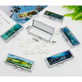 AOOKMIYA Empty Portable Color Palette 12 Grid 1ML Pigment Box Watercolor Packaging Box Art Student Travel Sketching and Painting Supplies