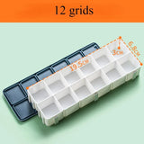 AOOKMIYA Art Paint Box 10/24/36/48 Grid Soft Cover Sealed Moisturizing Oil Paint Storage Watercolor Palette Acrylic Paints Tray