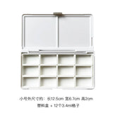 AOOKMIYA 24/48 Grid Empty Watercolor Paint Packaging Box with Color Palette for Student Sketching Portable Aquarela Painting Art Supplies