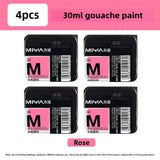 MIYA HIMI Jelly Pigment Single 30ml Gouache Pigment 56 Colors Beginners Try Supplement Replacement Training Art Gouache Pigment