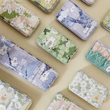 AOOKMIYA New Empty Watercolor Palette Tin Box Paint Storage Paint Tray Cartoon Rabbit Pattern Aquarela Paint Painting Art Supplies