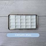 Oil Painting Series Watercolor Pigment Dividing Iron Box Solid Gouache Storage Grid 1ml 2ml 7.2ml Portable Rectangular Empty Box