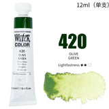 AOOKMIYA Korea Shinhan 30 Color Transparent Watercolor Paint 12ml Tube Beginner Entry Watercolor Nail Aquarelas Art Supplies