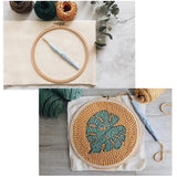 AOOKMIYA Monks Cloth for DIY Embroidery Needlework Fabric Sewing Punch Needle Kit Accessory Handmade Crafts Gift Ramadan Decoration 2023