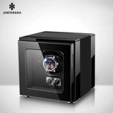 Wooden Watch Winder Box Storage Automatic Rotating Watch Box 9 Slots Led Shaker Luxury Inner Cortex Organizer Tray Holiday Gifts