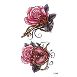 AOOKMIYA Small Waterproof Temporary Tattoo Sticker Colorful Leaf Flower Elephant Dolphin  Art Wrist Neck Women Kids Fake Mini Tatoo