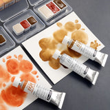 AOOKMIYA Schmincke Liquid Charcoal Pigment Subpackage 1ML/2ML Watercolor Pigment Liquid Blood Red Carmine Art Student Painting Supplies