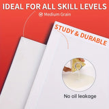 AOOKMIYA 24 Packs 7 x 9Inch Painting Canvas Panels Bulk,Art Blank White Canvas Boards for Acrylic,Gouache,Oil,Painting for Adults,Student