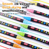 120/168-Color Acrylic Paint Marker Pen Sets - Ideal for Artists. Use on Rock Painting, Glass, Ceramic, Fabric, DIY Cards