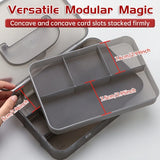 AOOKMIYA 1/2/3pcs Large Capacity Storage Painting Layer Double Pencil Box,Stackable for Brush Drawing Pen Pencil for Students and Artists