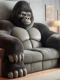 AOOKMIYA ART+ Creative Gifts ss 26 Gorilla Sofa Living Room Furniture Secondary Sofa Bedroom Bed Creative Large and Small Apartment Type Leather Sofa Bed