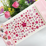 AOOKMIYA New Stickers On The Face Rhinestone Makeup Bright Face Art Sticker Children's Temporary Tattoo Rhinestone For Strasse Makeup