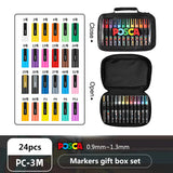 New 24Colors Japan UNI Posca Marker Pen PC-5M /PC/3M Art Supplies Stationery Painting Graffiti mManga Phone Case Tire Paper