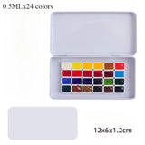 AOOKMIYA 24-color Rubens Watercolor Pigment Packaging 0.5/1ML Transparent Watercolor Novice Painting Pigment Aquarela Art Supplies