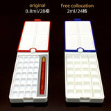 AOOKMIYA Portable Travel Watercolor Box Flip Rotating Palette Multifunctional Paint Pallet Students Going Out Painting Art Supplies